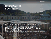 Tablet Screenshot of kissingersommer.de